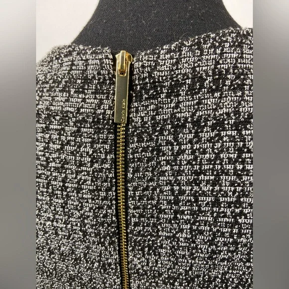 Calvin Klein dress Belle sleeves Size 10 Gray& Black - Picture 8 of 9